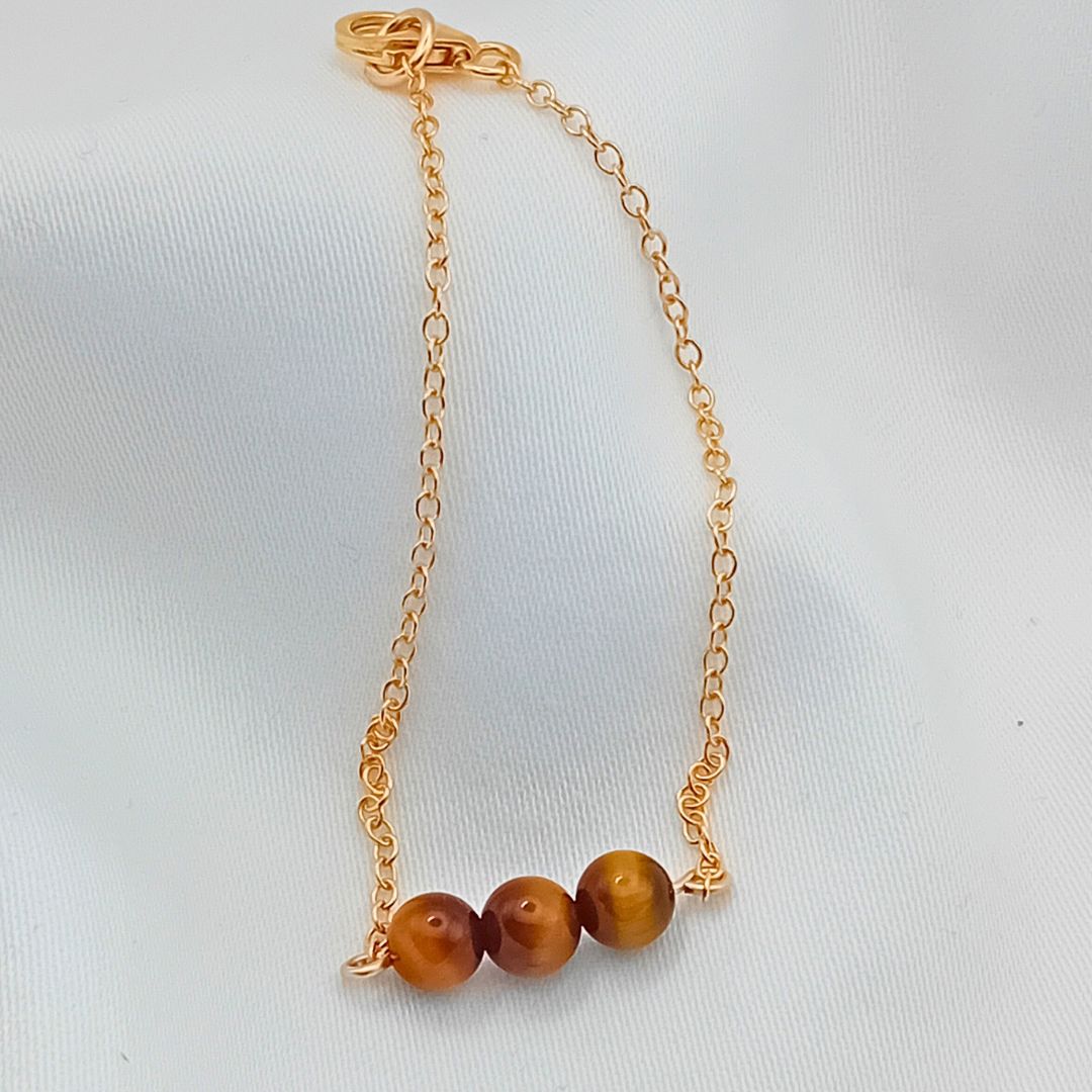 Tiger's Eye Gold Bracelet