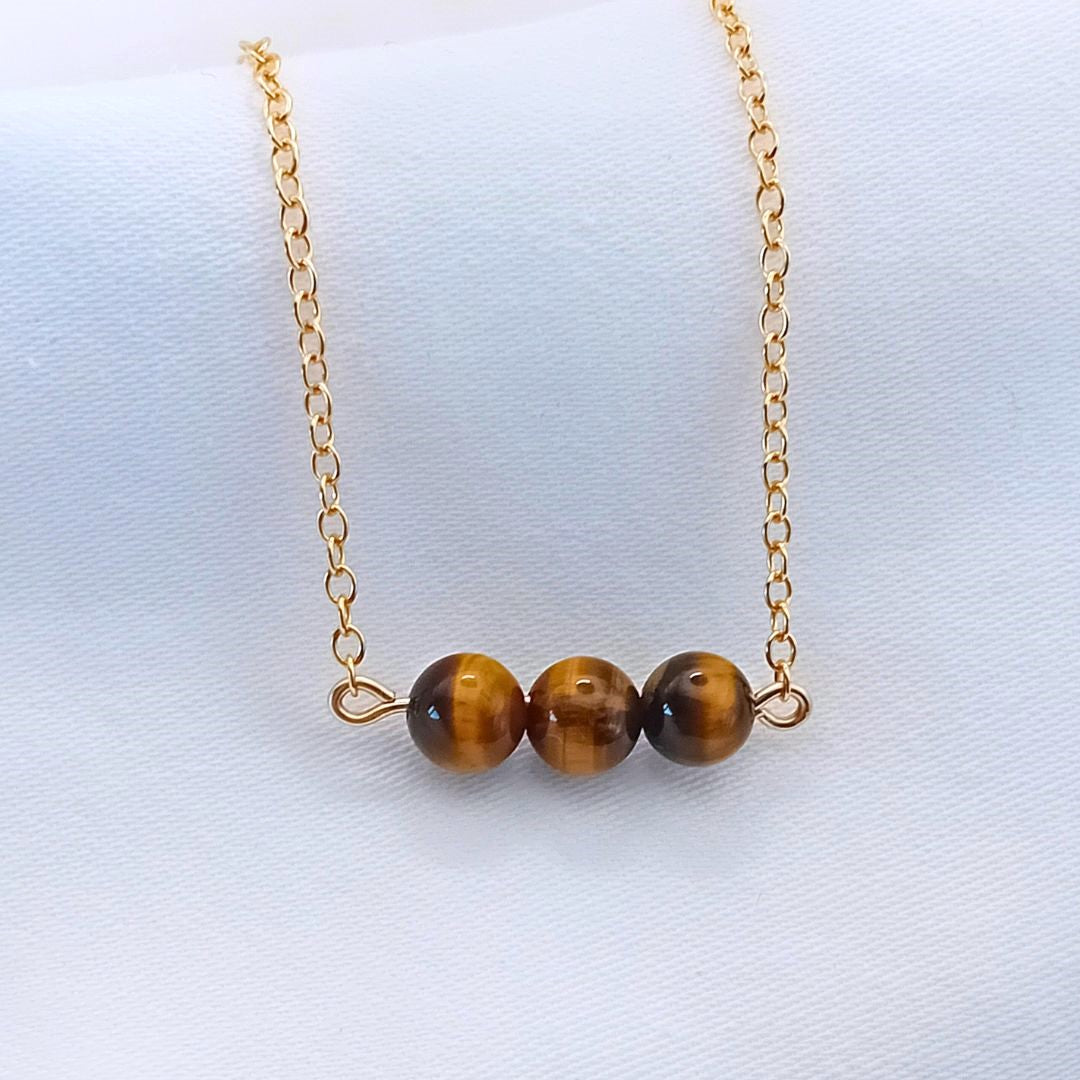 Tiger's Eye Gold Necklace