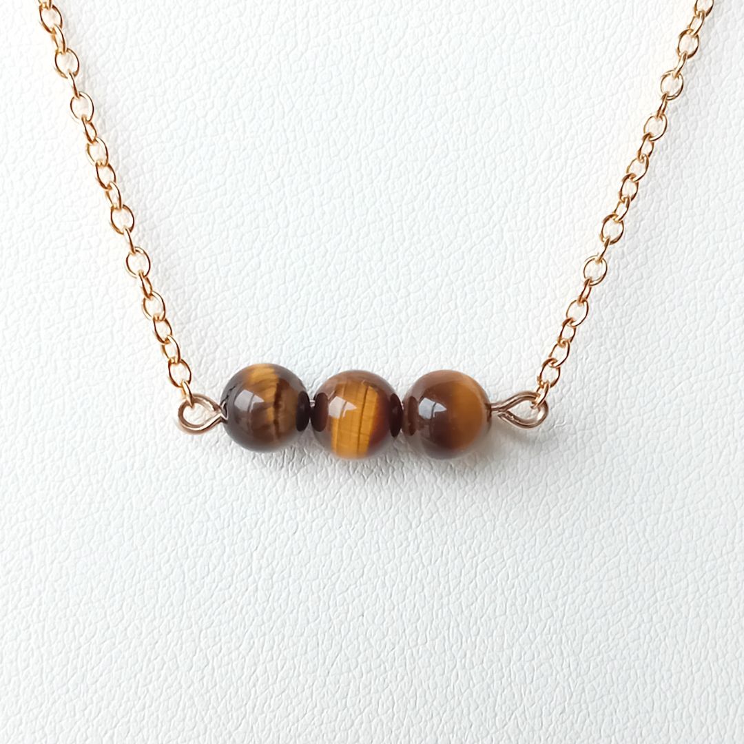 Tiger's Eye Gold Necklace