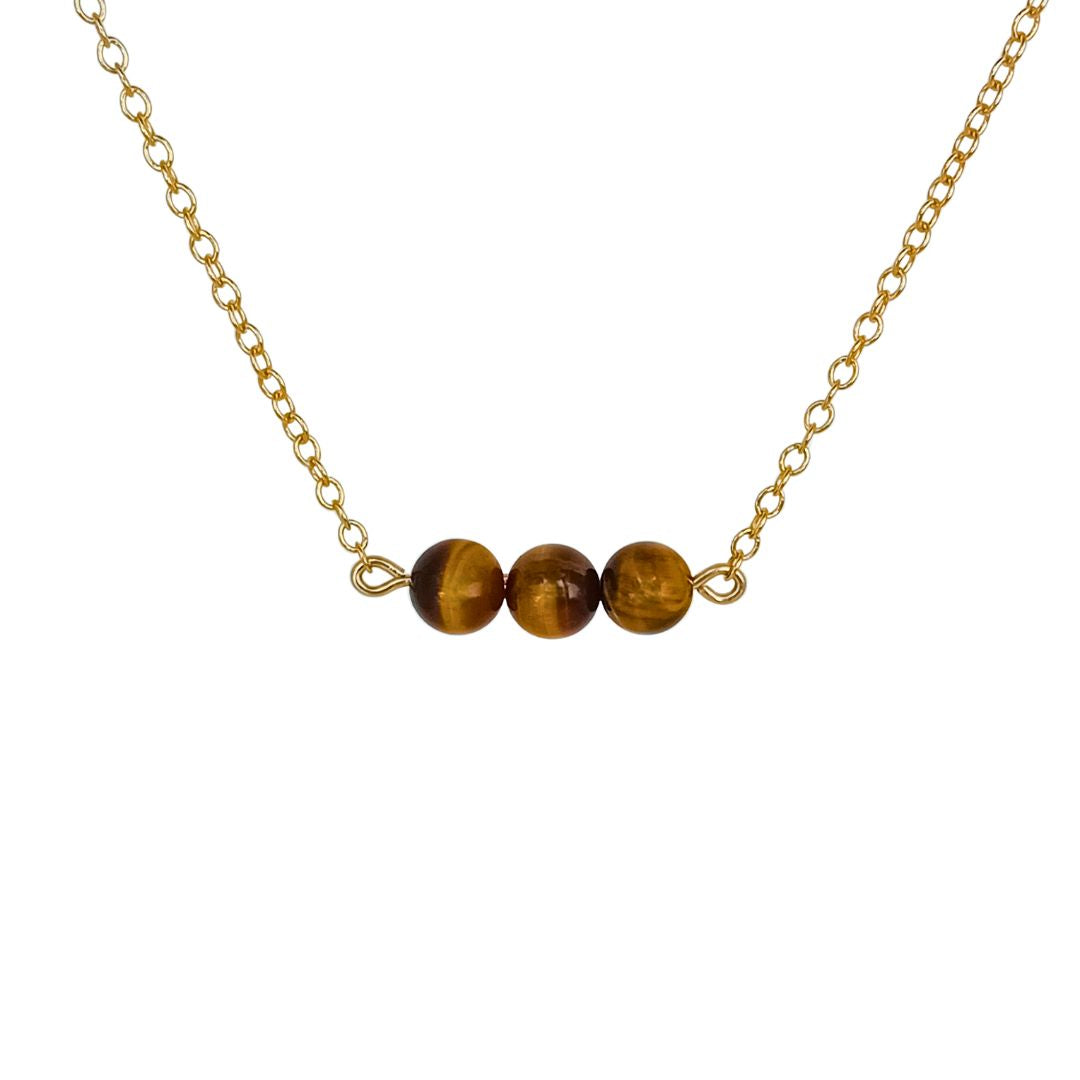 Tiger's Eye Gold Necklace