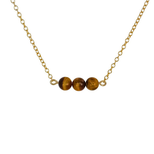 Tiger's Eye Gold Necklace