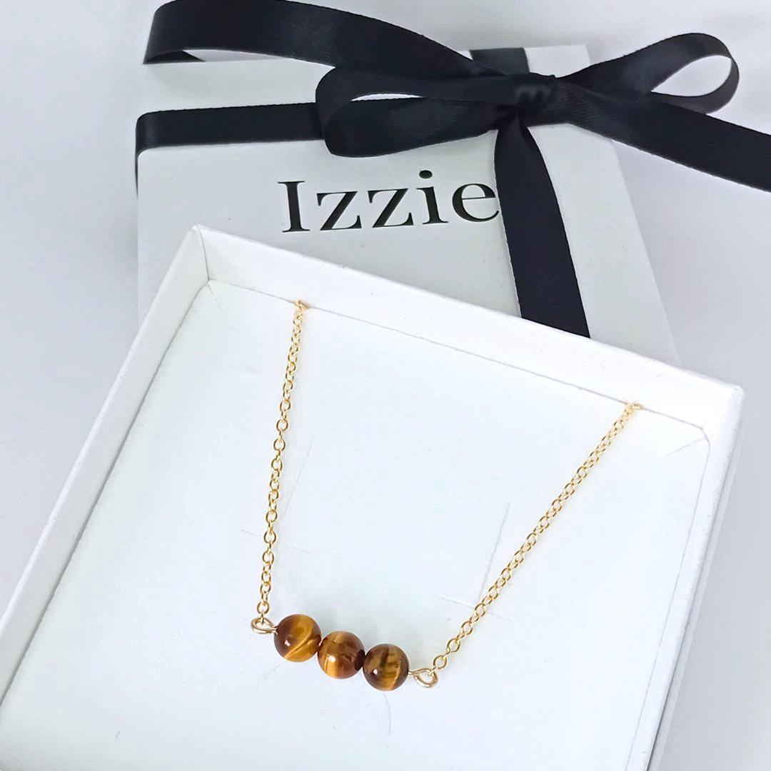 Tiger's Eye Gold Necklace