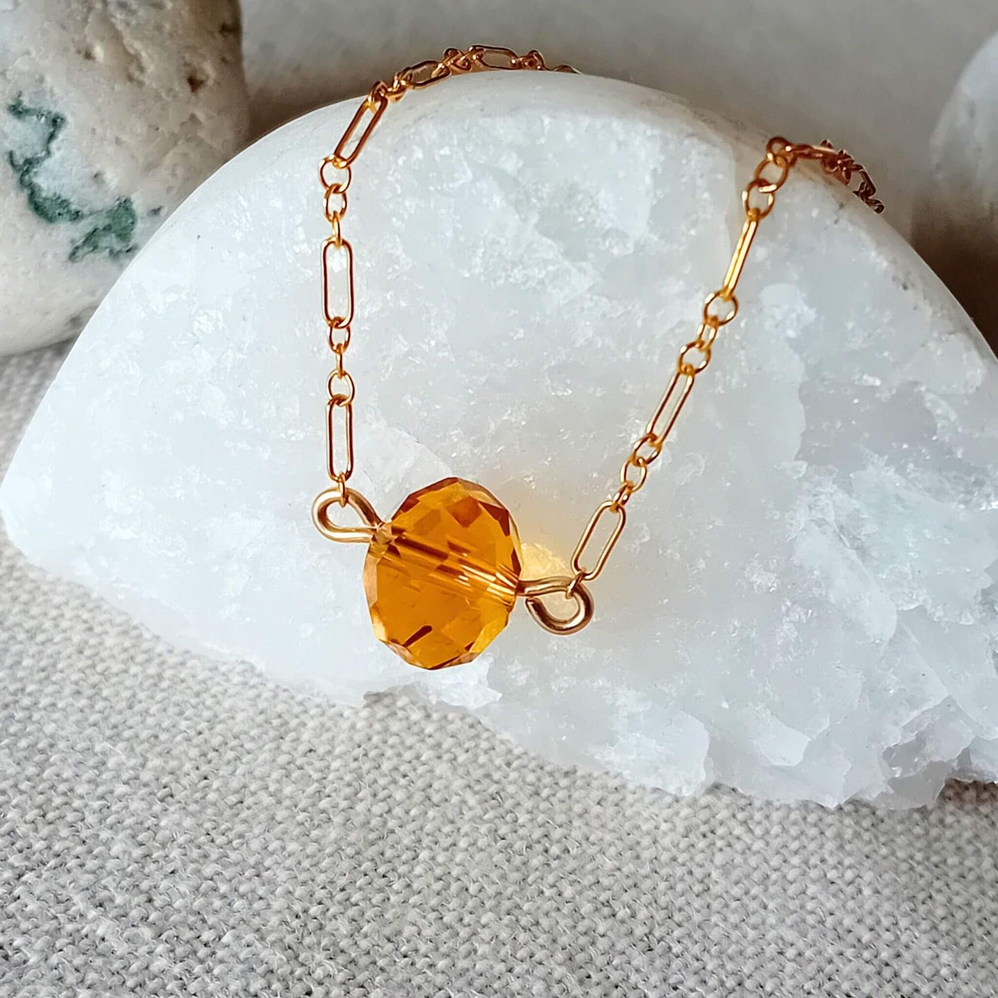 Crystal Gold Fill Bracelet